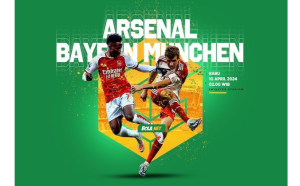 Arsenal akan menantang Bayern Munchen di putaran pertama set perempat final Liga Champions 2023/2024. Rabu, 10 April 2024, jam 02:00 WIB